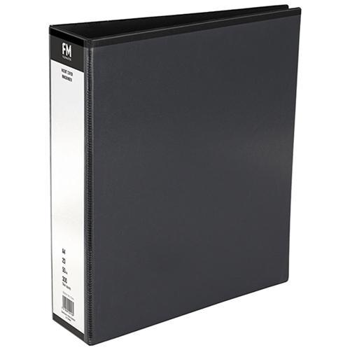 FM Overlay Insert Cover A4 Ring Binder 2/50 - Black CX171664