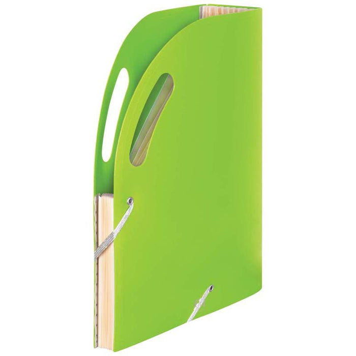 FM Premium Expanding Magazine Holder  / File - 13 Pockets Lime Green CX278095
