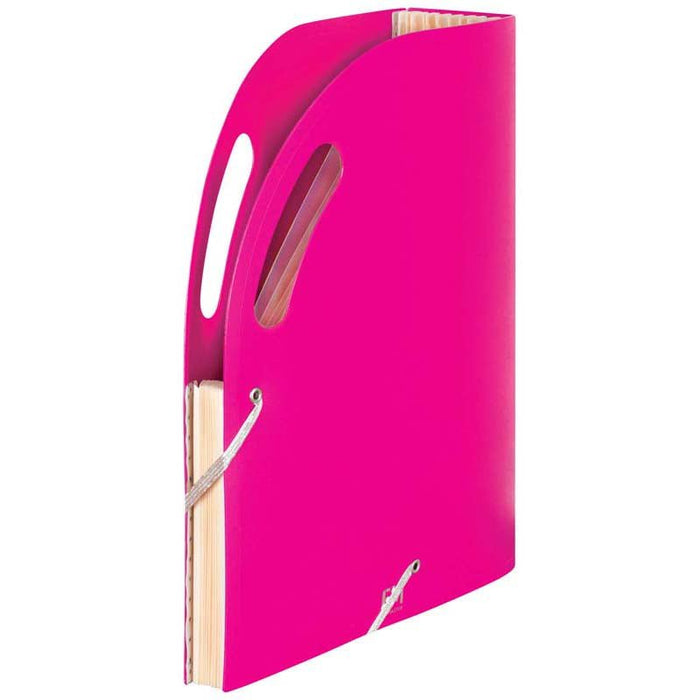 FM Premium Expanding Magazine Holder  / File - 13 Pockets Shocking Pink CX278094