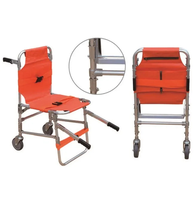 Folding Patient Lifting & Carrying Rescue Stair Chair for Emergency Use DTPARA26CH