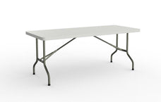 Folding Table with 1 Piece Solid Top 1800mm x 760mm Commercial address KG_CLT18S-COM