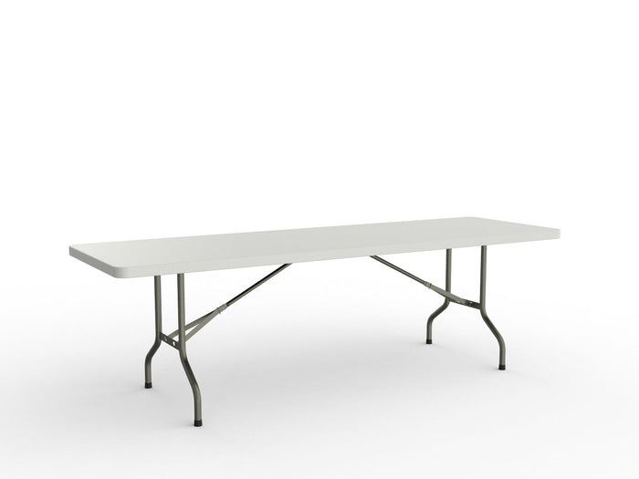Folding Table with 1 Piece Solid Top 2400mm x 760mm