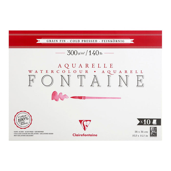 Fontaine Cold Pressed Pad 26x36cm 300g 10 sheets FPC975512C