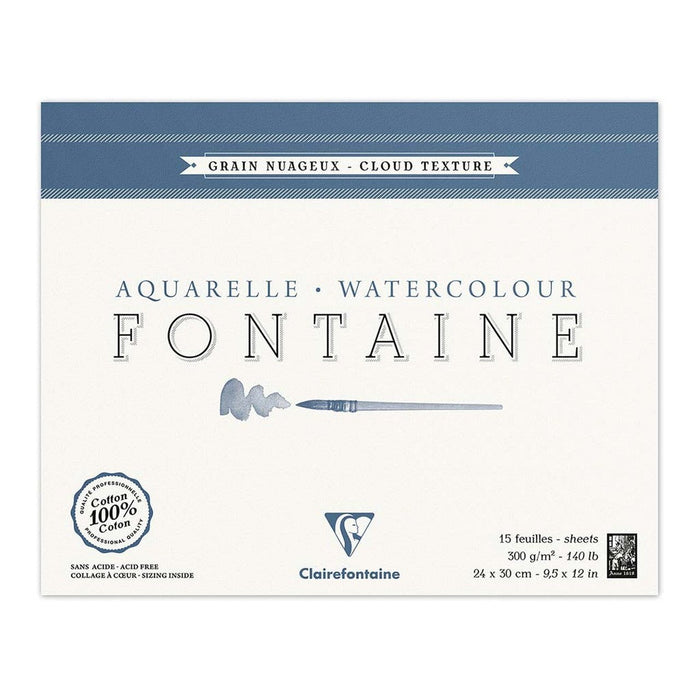 Fontaine Pad Cloudy 24cm x 30cm 300gsm 15 sheets FPC96421C