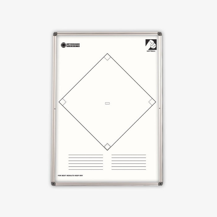 Football Coaching Acrylic Printed Whiteboard plus Acrylic Lacquer Steel Whiteboard 600 x 900mm (Double Sided) NBSBLGASOC