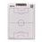 Football Coaching Clipboard plus Magnetic Whiteboard 300 x 400mm (Double Sided) NBSBMDSOC,M,W