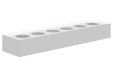 Fortis Steel Storage - Planter Box, 180mmH x 1800mmW x 450mmD, White AT5792-8172330