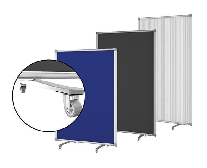 Free Standing Partitions 900mm Wide x 1200mm High - Charcoal BVFPG0912