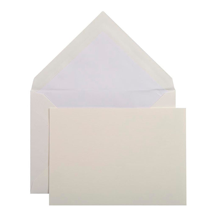 G Lalo Verge de France Correspondence Card Set White FPC25100L