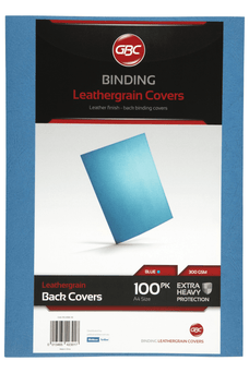 Gbc Binding Cover A4 L/Grain Blue Pk100 AOBCL300BL100