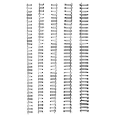 GBC Binding Wire, Silver, 34 Loop, 12.5mm, Pack of 100 AOBE34W12S100