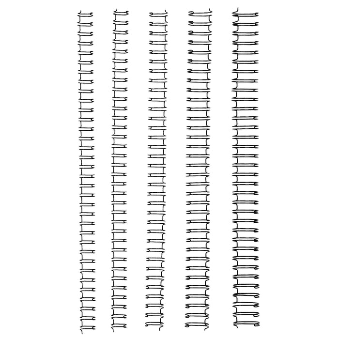 GBC Binding Wire, Silver, 34 Loop, 6mm, Pack of 100 AOBE34W6S100
