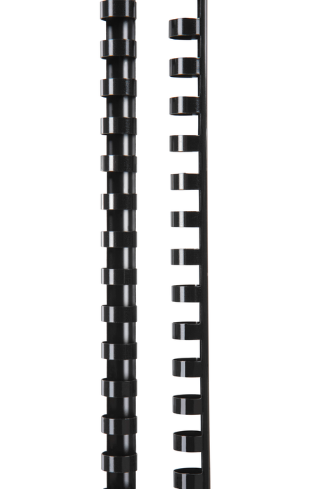 GBC Plastic Binding Comb 12mm, Black, 21 Loop, Pack of 100 AOBEP12BK100