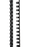 GBC Plastic Binding Comb 12mm, Black, 21 Loop, Pack of 100 AOBEP12BK100