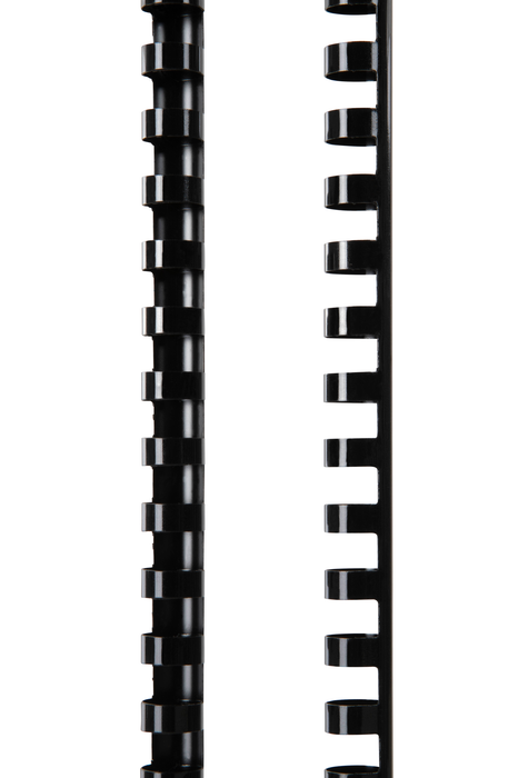 GBC Plastic Binding Comb 12mm, Black, 21 Loop, Pack of 25 AOBEP12BK25