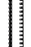 GBC Plastic Binding Comb 12mm, Black, 21 Loop, Pack of 25 AOBEP12BK25