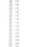 GBC Plastic Binding Comb 12mm, White, 21 Loop, Pack of 100 AOBEP12W100