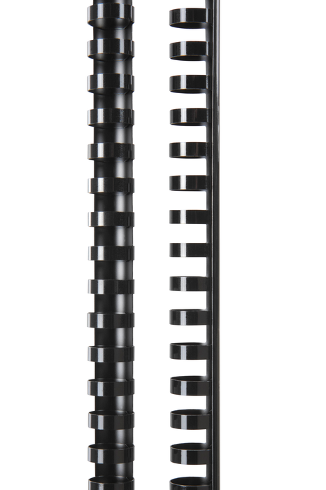 GBC Plastic Binding Comb 19mm, Black, 21 Loop, Pack of 100 AOBEP19BK100