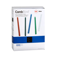 GBC Plastic Binding Comb 25mm, Black, Pack of 50 AOBEP25BK50