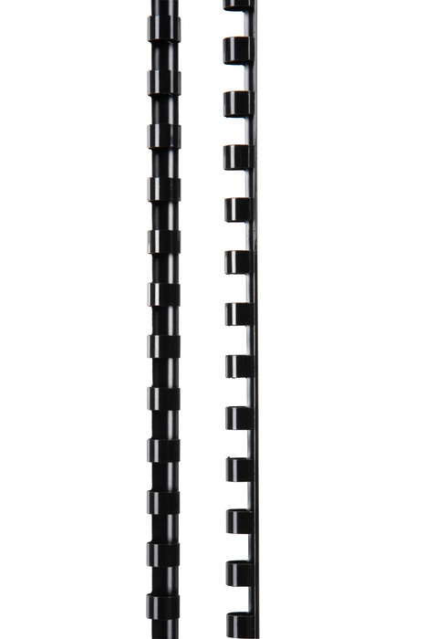 GBC Plastic Binding Comb 8mm, Black, 21 Loop, Pack of 100 AOBEP8BK100