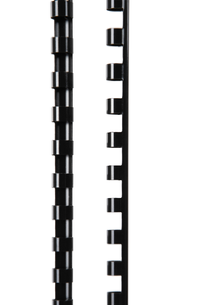 GBC Plastic Binding Comb 8mm, Black, 21 Loop, Pack of 25 AOBEP8BK25