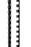 GBC Plastic Binding Comb 8mm, Black, 21 Loop, Pack of 25 AOBEP8BK25
