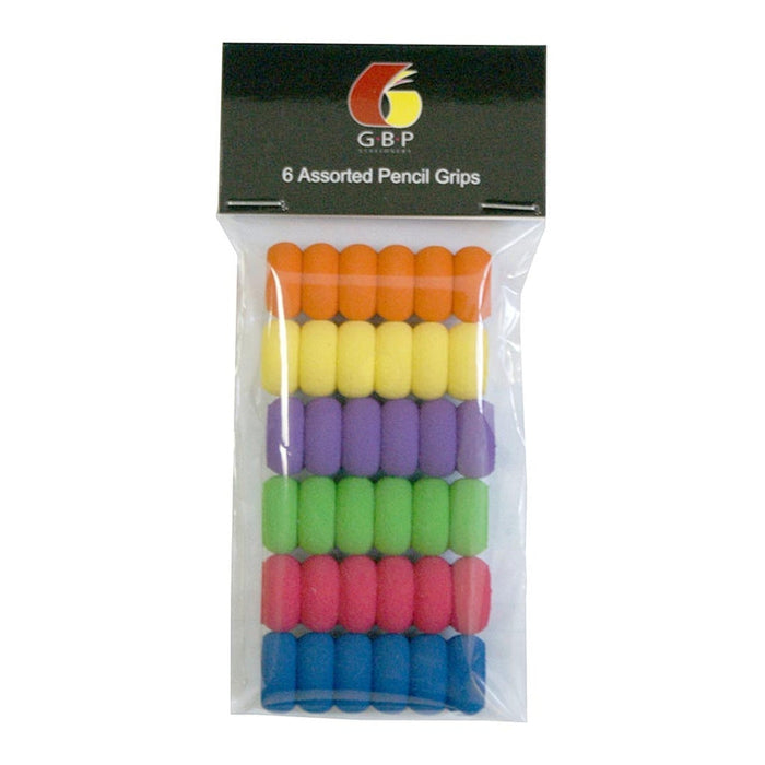 GBP Pencil Grip Assorted Colours, Pack of 6 FPPG06