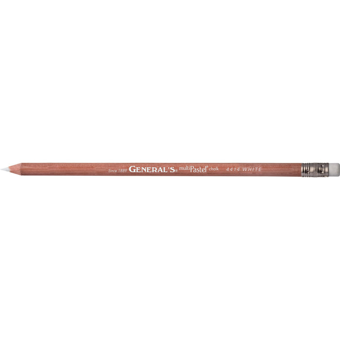 Generals Pastel Chalk Pencils White 2's Pack (4414) CXGEN44142BP