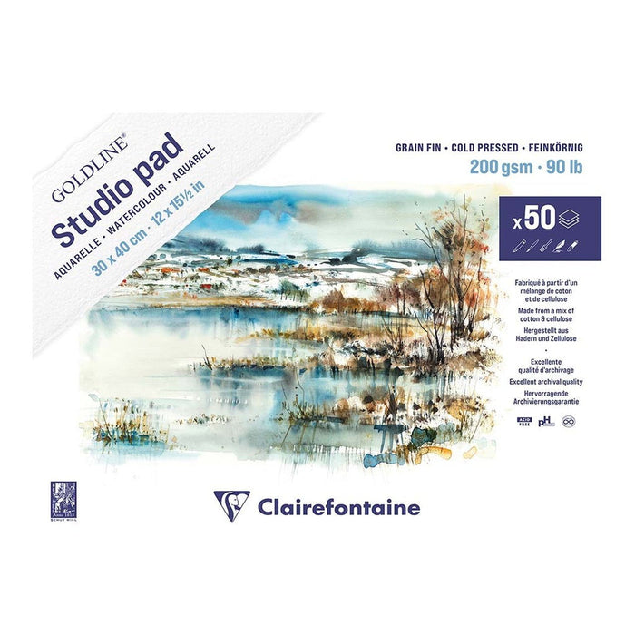 Goldline Studio Watercolour Pad 30cm x 40cm 50 sheets FPC975717C