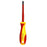 GOLDTOOL 100mm Electrical Insulated VDE Screwdriver. Tested to 1000 Volts AC. (PH2*100mm). Yellow/Red Colour Handle CDHV-42-VDE