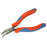 GOLDTOOL 120mm Bent Nose Polished CRV Precision Plier. 28mm Smooth Jaws,  Double Leaf Springs. Rubber Easy Grip Handles for Greater Comfort. Red/Blue Colour CDGPL-263