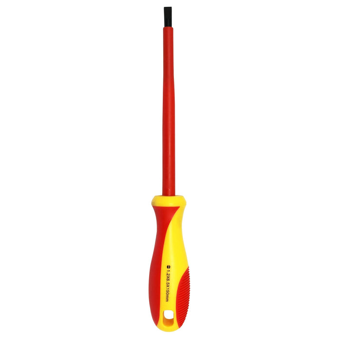 GOLDTOOL 150mm Electrical Insulated VDE Screwdriver. Tested to 1000 Volts AC. (1.2*6.5*150mm). Yellow/Red Colour Handle CDHV-06-VDE