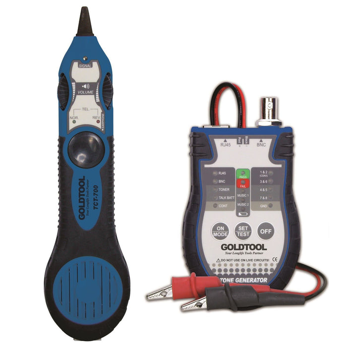 GOLDTOOL 3-IN-1 Tracer & Toner Cable Tester Kit. CDTCT-700