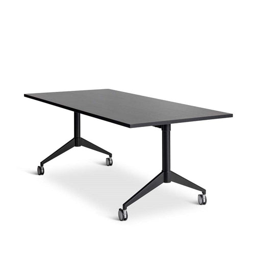 Gravitate 1800mm x 900mm Flip Table - Black Woodgrain | Discount Deals ...