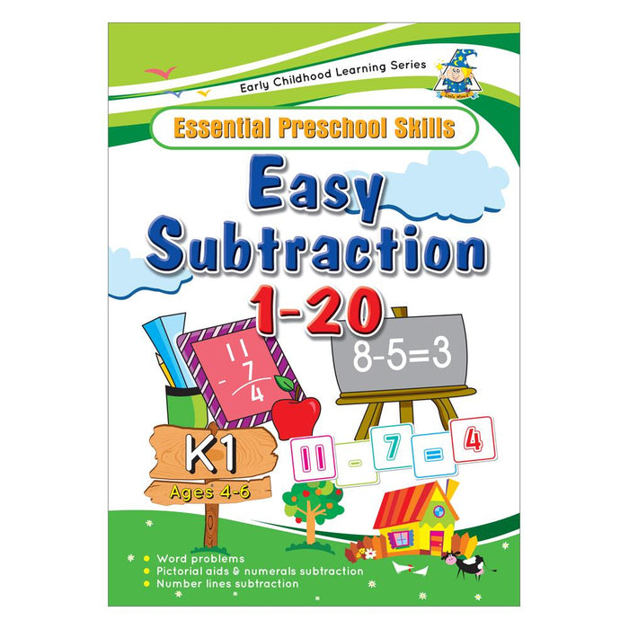 Greenhill Activity Book 4-6 Yr Easy Subtraction CX227772