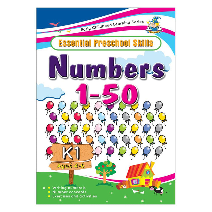 Greenhill Activity Book 4-6 Yr Numbers 1 to 50 CX227768