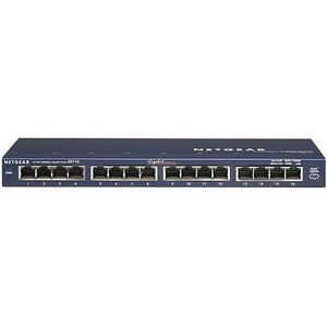 GS116AU ProSafe 16 Port Gigabit Switch Desktop 10/100/1000Mbps 32Gbps Unmanaged IM1058838