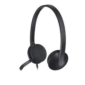 H340 USB HEADSET - BLACK LOGITECH USB HEADSET H340. INTERNET CALLS AND STEREO SOUND IN SECONDS. ACHIEVE QUALITY AUDIO QUICKLY AND EASILY BY PLUGGING IN THE USB CONNECTION IM2073415