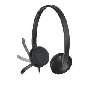 H340 USB HEADSET - BLACK LOGITECH USB HEADSET H340. INTERNET CALLS AND STEREO SOUND IN SECONDS. ACHIEVE QUALITY AUDIO QUICKLY AND EASILY BY PLUGGING IN THE USB CONNECTION IM2073415