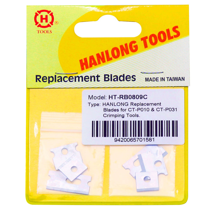 HANLONG Replacement Blades for CT-P010 & CT-P031 Crimping Tools. CDHT-RB0809C