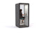 Haven Solo Pod Booth, Clear Glass, Black Exterior KG_HSOLOBBCLGRW