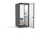 Haven Solo Pod Booth, Clear Glass, Black Exterior KG_HSOLOBBCLGRW