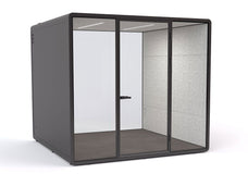 Haven Studio Pod Booth, Clear Glass, Black Exterior KG_HSTUDIOBBCLGR