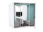 Haven Team+ Pod Booth, Clear Glass, White Exterior KG_HTEAMPWWCLBLGRW