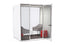 Haven Team Pod Booth, Clear Glass, White Exterior KG_HTEAMWWCLGR