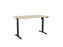 Knight's Haven Boost 1500mm x 800mm Electric Height Adjustable Single Sided Desk, Black Powdercoat Frame, Nordic Maple Top