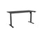 Knight's Haven Boost 1800mm x 800mm Electric Height Adjustable Single Sided Desk, Black Powdercoat Frame, Black Top