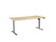 Knight's Haven Boost 1800mm x 800mm Electric Height Adjustable Single Sided Desk, Silver Powdercoat Frame, Atlantic Oak Top KG_HVBE2SSD188SAO