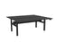 Knight's Haven 1800mm x 800mm Electric Height Adjustable Double Sided Desk, Black Powdercoat Frame, Choice of Worktop Colours