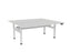 Knight's Haven 1800mm x 800mm Electric Height Adjustable Double Sided Desk, White Powdercoat Frame, Choice of Worktop Colours